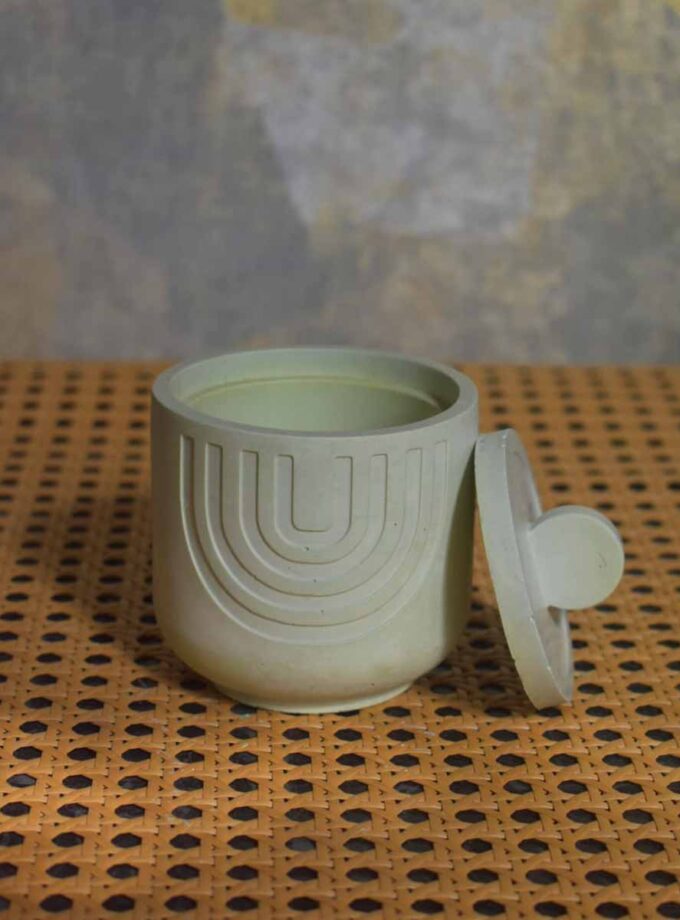 Striped Storage Jar-2
