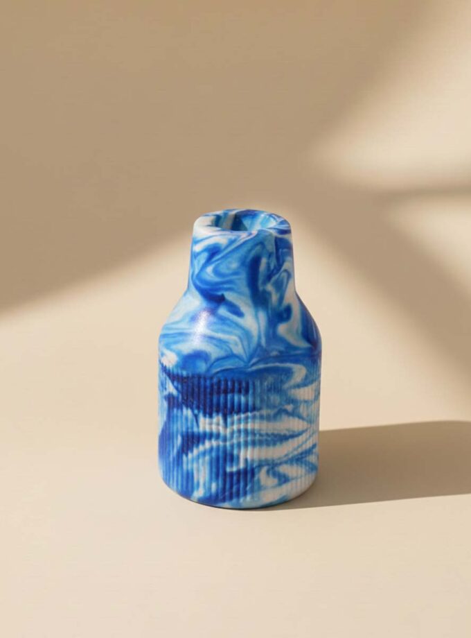 Half Stripe Flower Vase