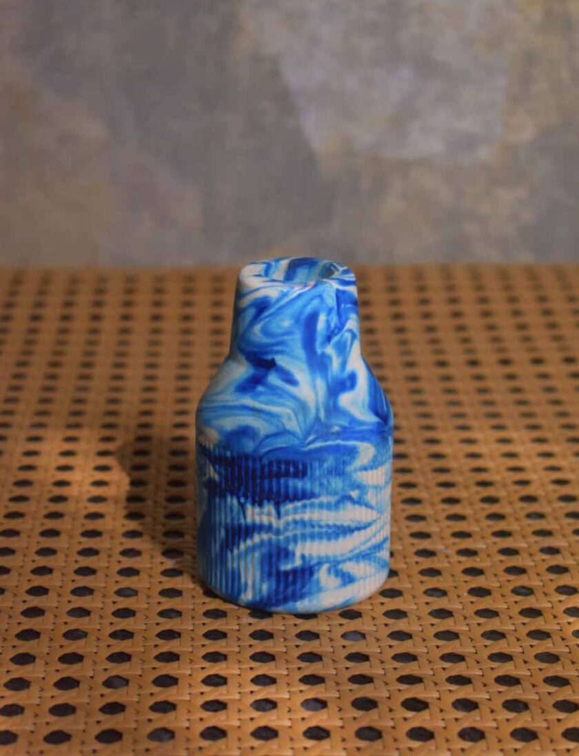 Half Stripe Flower Vase