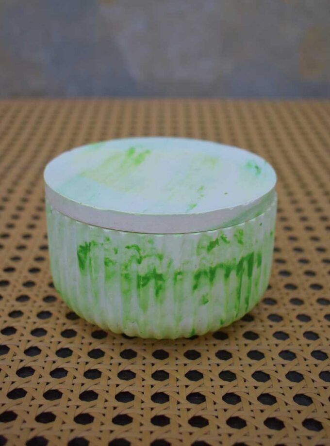 Stripe Jar with Lid