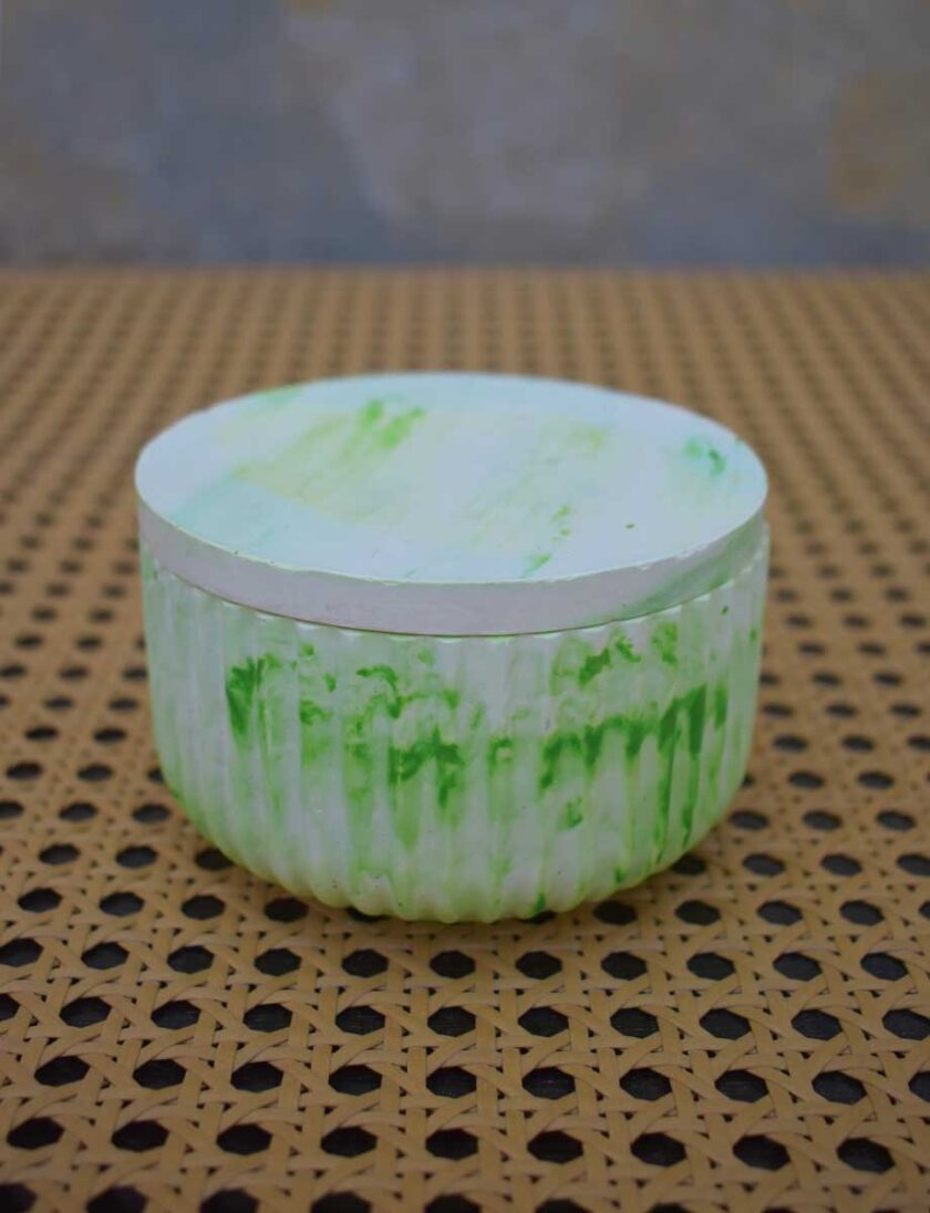Stripe Jar with Lid