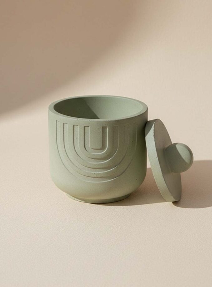 Striped Storage Jar-2