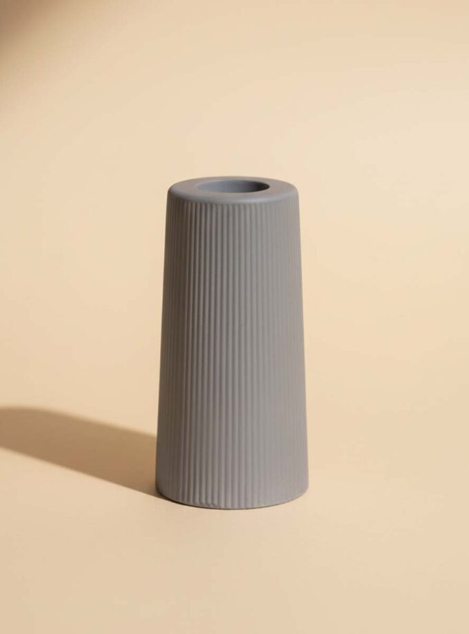 Stripped Flower Tower Vase