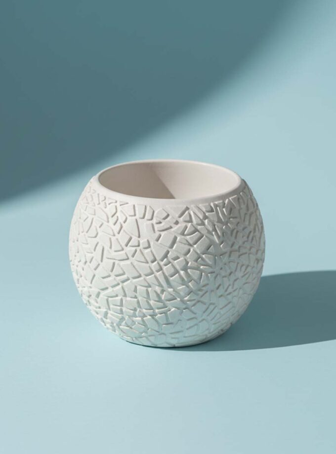 Round Geometric Pot