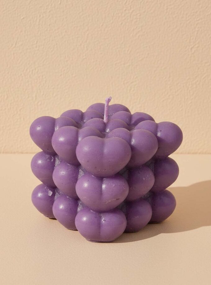 Heart Bubble Candle