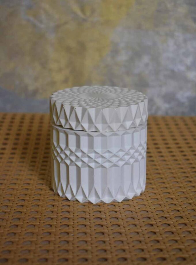 Geometric Jar with Lid