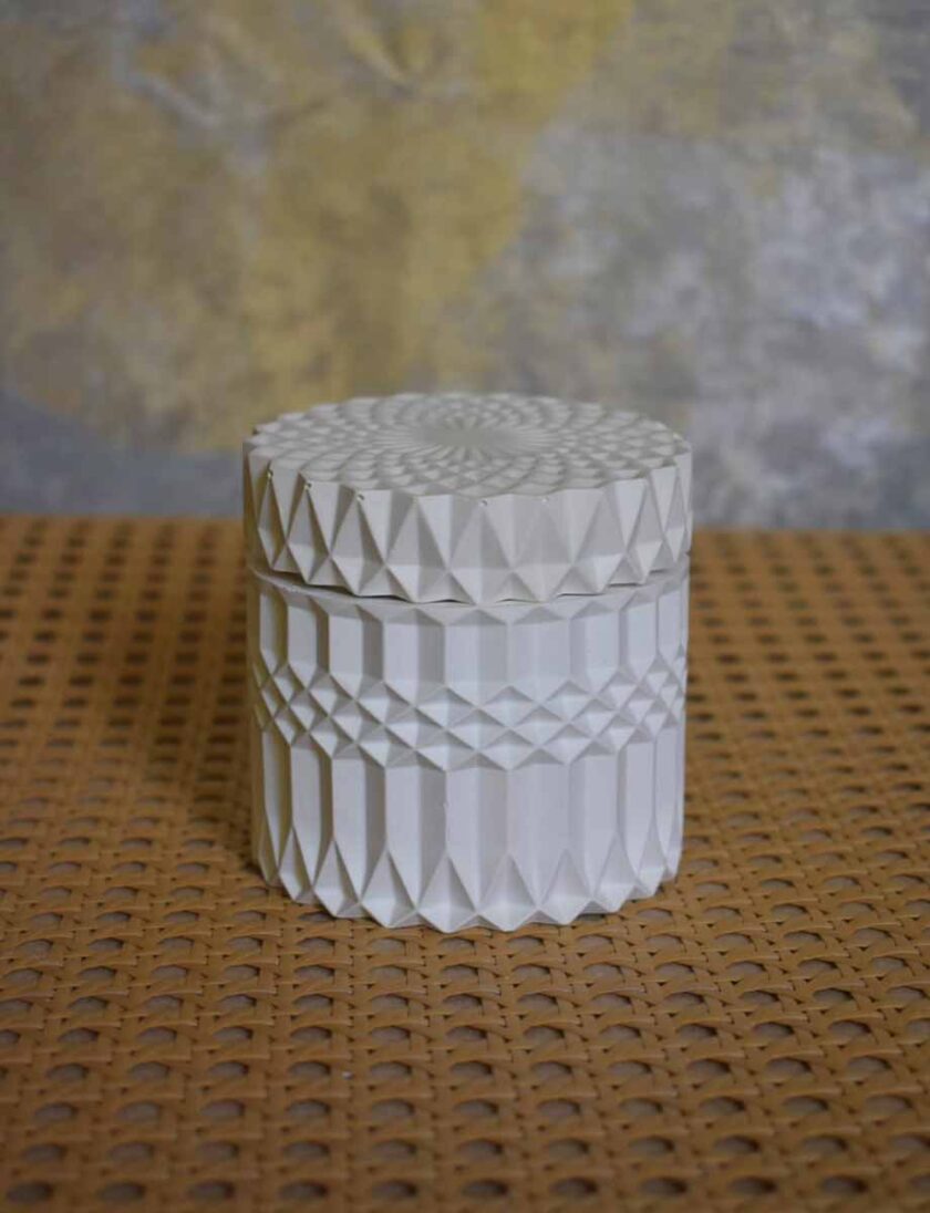 Geometric Jar with Lid