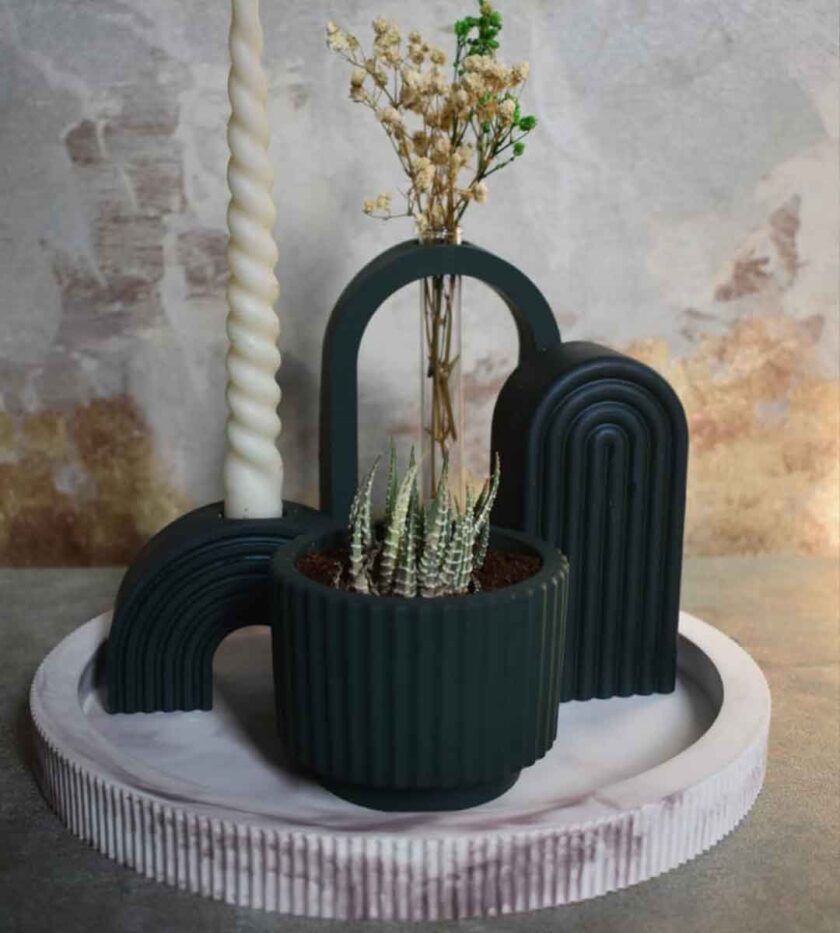 Round Tray Set