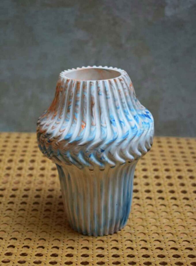 Striped Nordic Vase