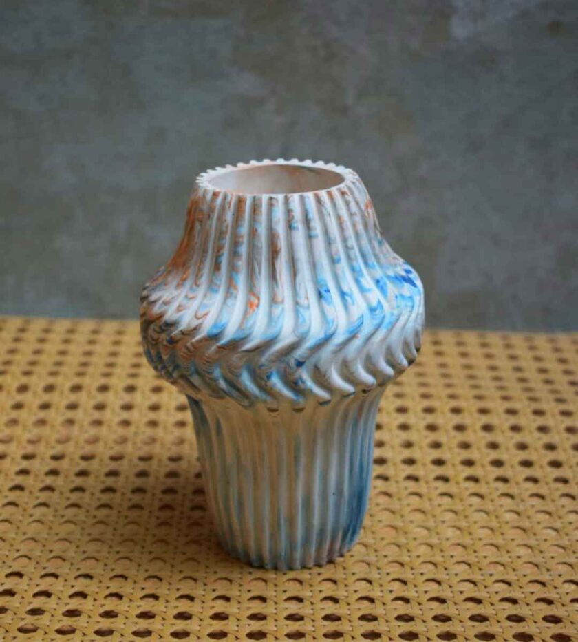Striped Nordic Vase