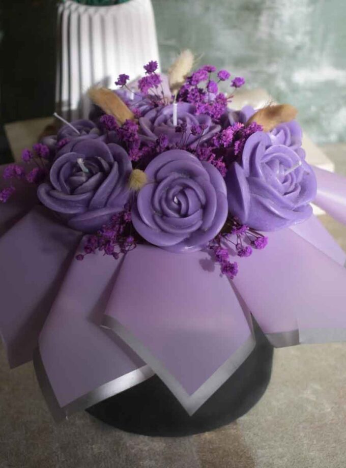 Rose Luxury Bouquet Candle