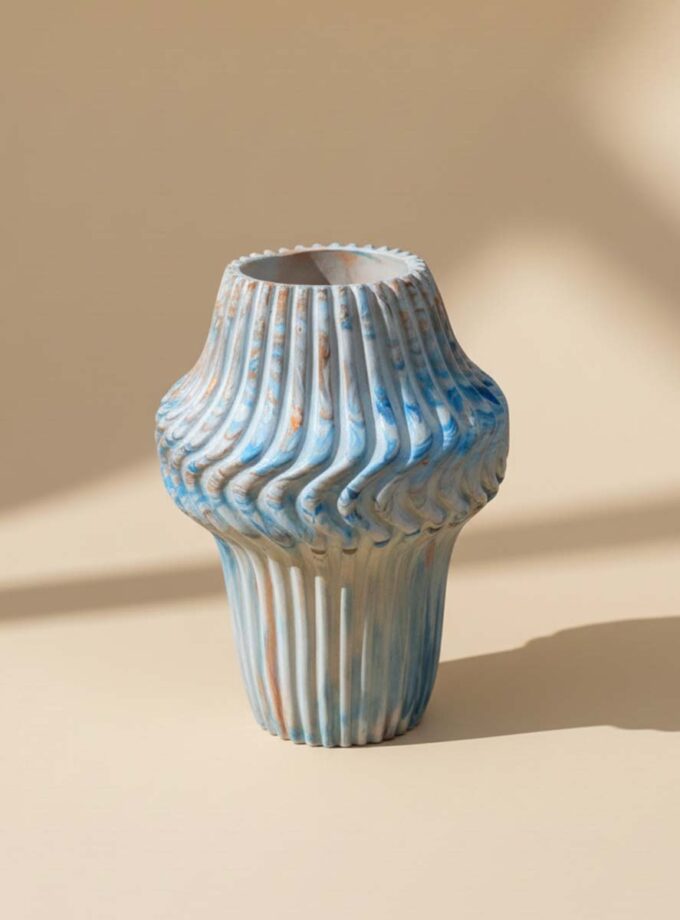 Striped Nordic Vase