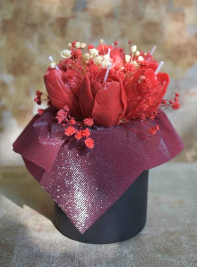 Tulip Bouquet Candle