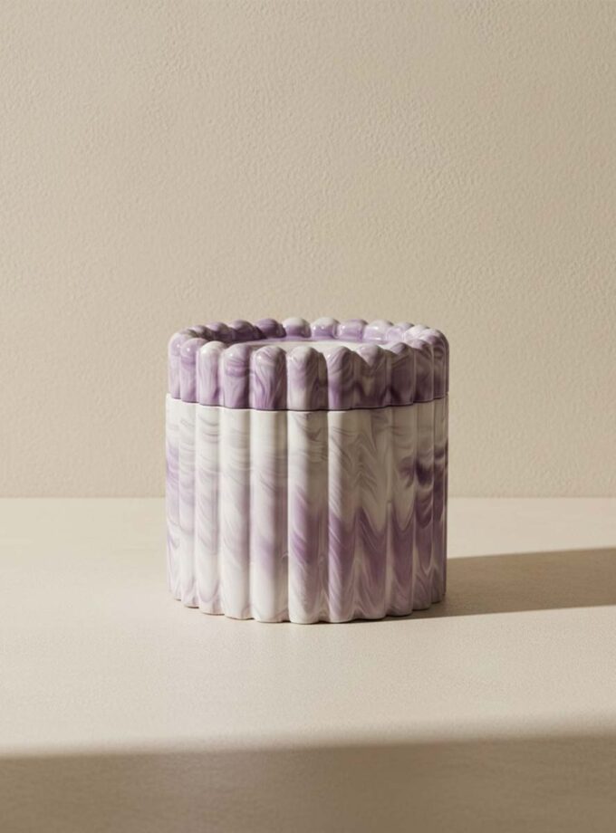 Minimal Striped Decor Jar