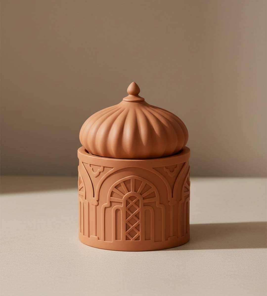 Islamic Decorative Jar with Lid