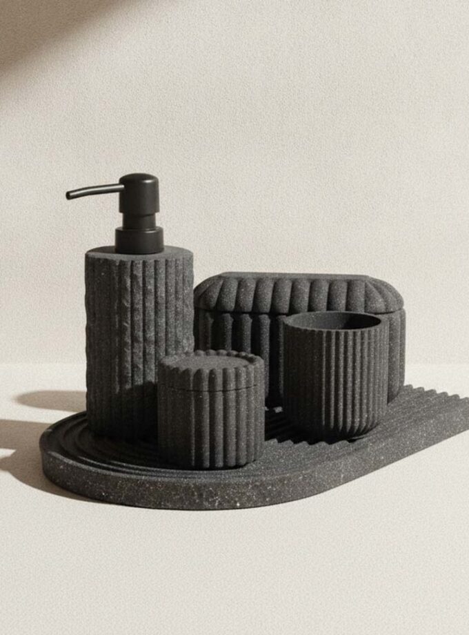 Aurelia Ribbed Bathroom Set